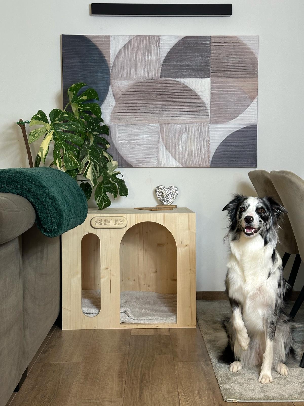 Hundehütte Sanctuary – Rückzugsort für Ihren Hund. Möbelstück für Ihr Zuhause.