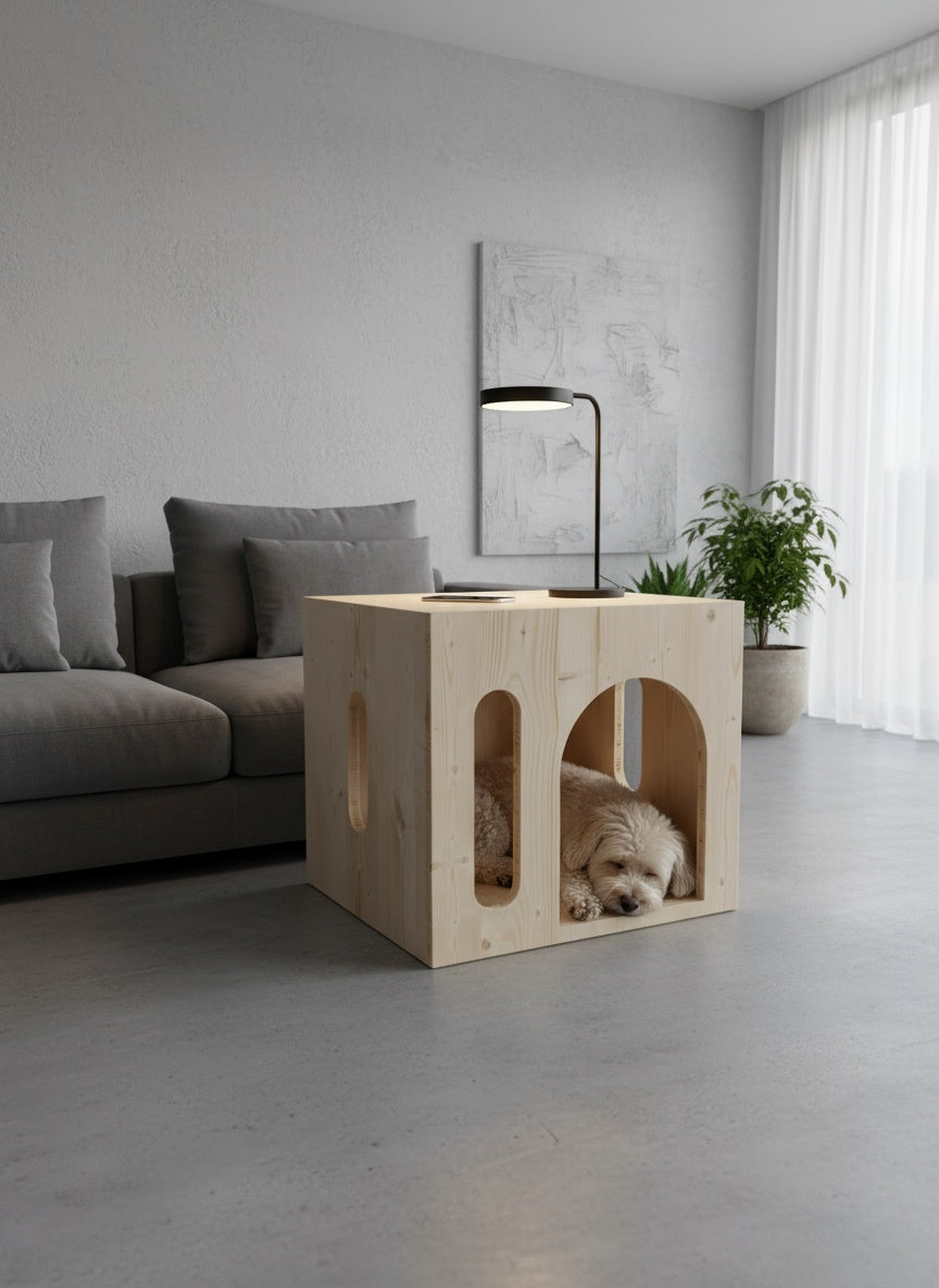 Hundehütte Sanctuary – Rückzugsort für Ihren Hund. Möbelstück für Ihr Zuhause.